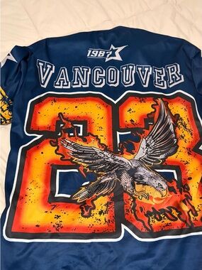 Vancouver Eagle Graphic Short Sleeve Tee - Navy/Orange
